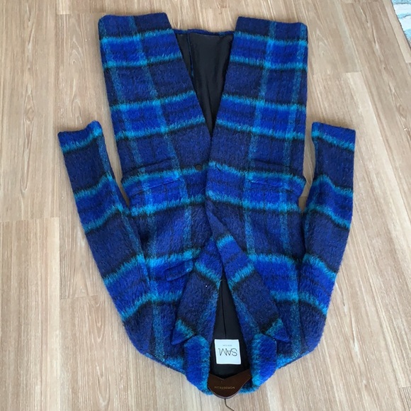 SAM New York brushed wool multicolored women’s size small pea coat made Bulgaria - Picture 7 of 17